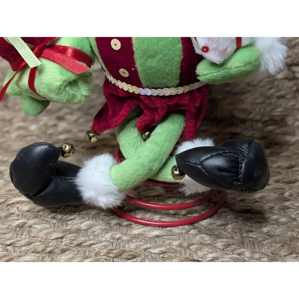 NEW! Plus Christmas Pixie Elf Tree Topper Bells Holiday Decor Unique Gift 11